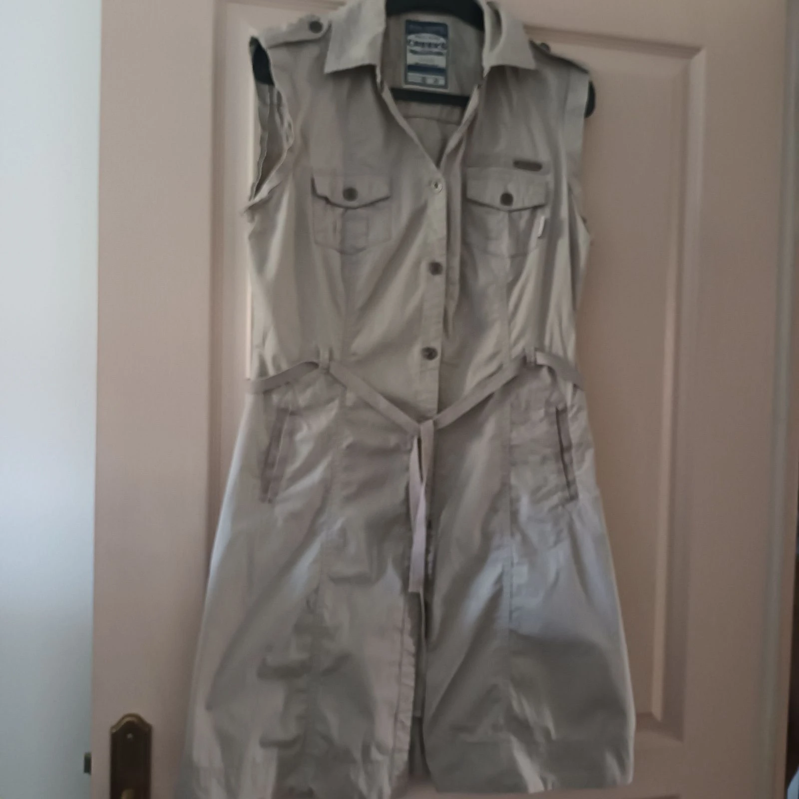 Chique Saharische beige nude jurk – Maat 40 – Katoen & Elastaan CREEKS – photo 8